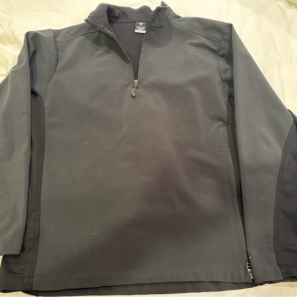 Nike Golf Sphere Pro - Gray and Black 1/4 Zip Soft shell Pullover Jacket - Picture 4 of 7